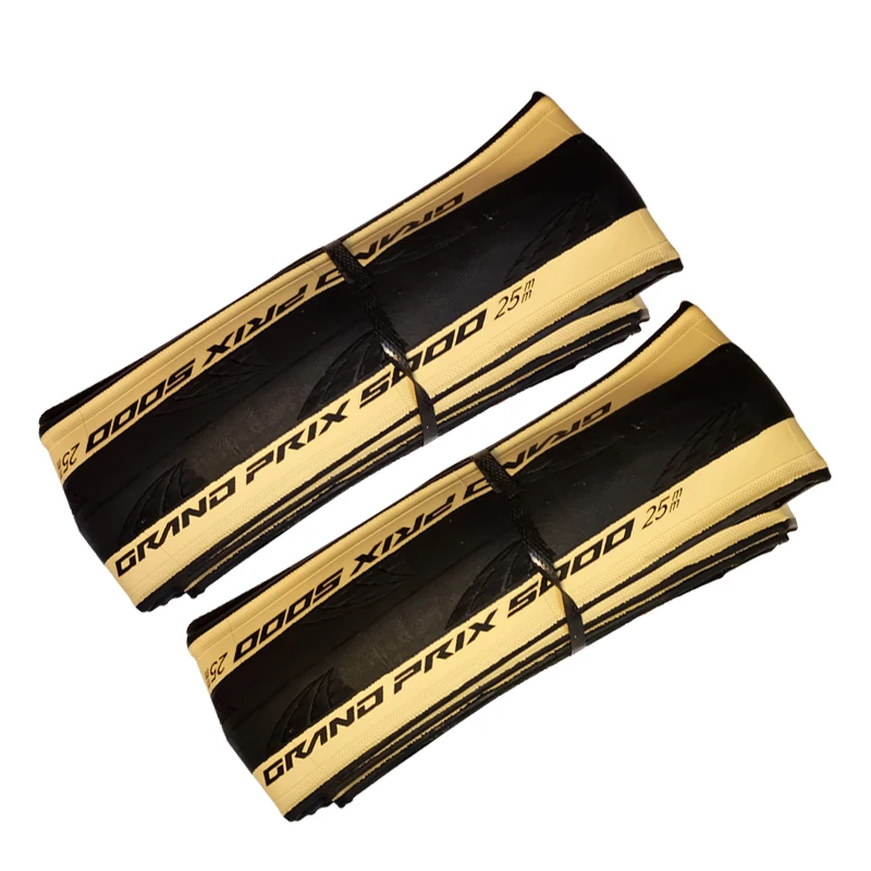 New Continental GrandPrix 5000/700X25C 28C Clincher Road Bicycle Tires Cream Skinwall Bicycle Folding Stab-Resistant Tire GP5000