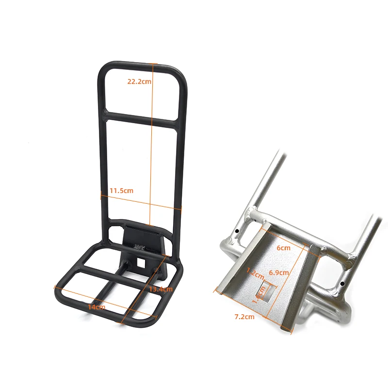 Aluminum Alloy Front Rack for Brompton Bike Bag Front Lightweight Shelf Luggage rack