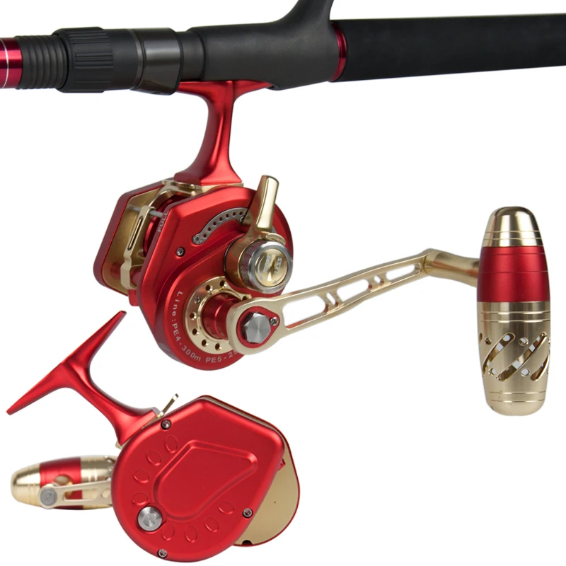 Topline Tackle  Underhead Saltwater Trolling Fishing Reel Slow Jigging Reels Gear Ratio 6.3:1 Lever Drag Sea Boat Jigging Coil