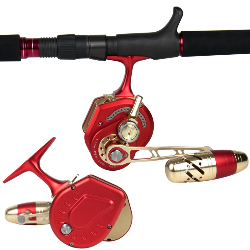 Topline Tackle  Underhead Saltwater Trolling Fishing Reel Slow Jigging Reels Gear Ratio 6.3:1 Lever Drag Sea Boat Jigging Coil