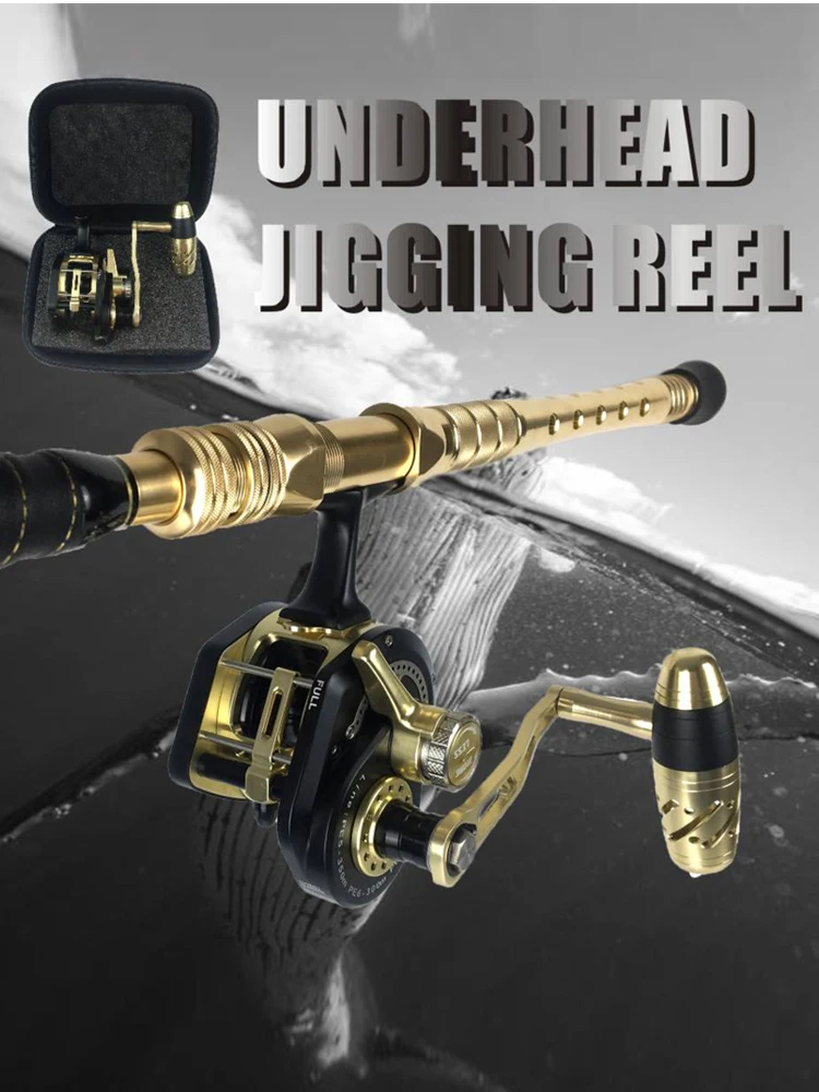 Topline Tackle  Underhead Saltwater Trolling Fishing Reel Slow Jigging Reels Gear Ratio 6.3:1 Lever Drag Sea Boat Jigging Coil
