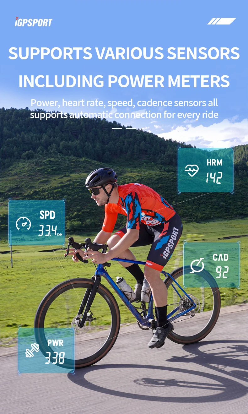 IGPSPORT Bicycle Computer BSC100S Computer BLE Bluetooth ANT Waterproof Wireless Bike Stopwatch MTB Road Cycling Bike Computer
