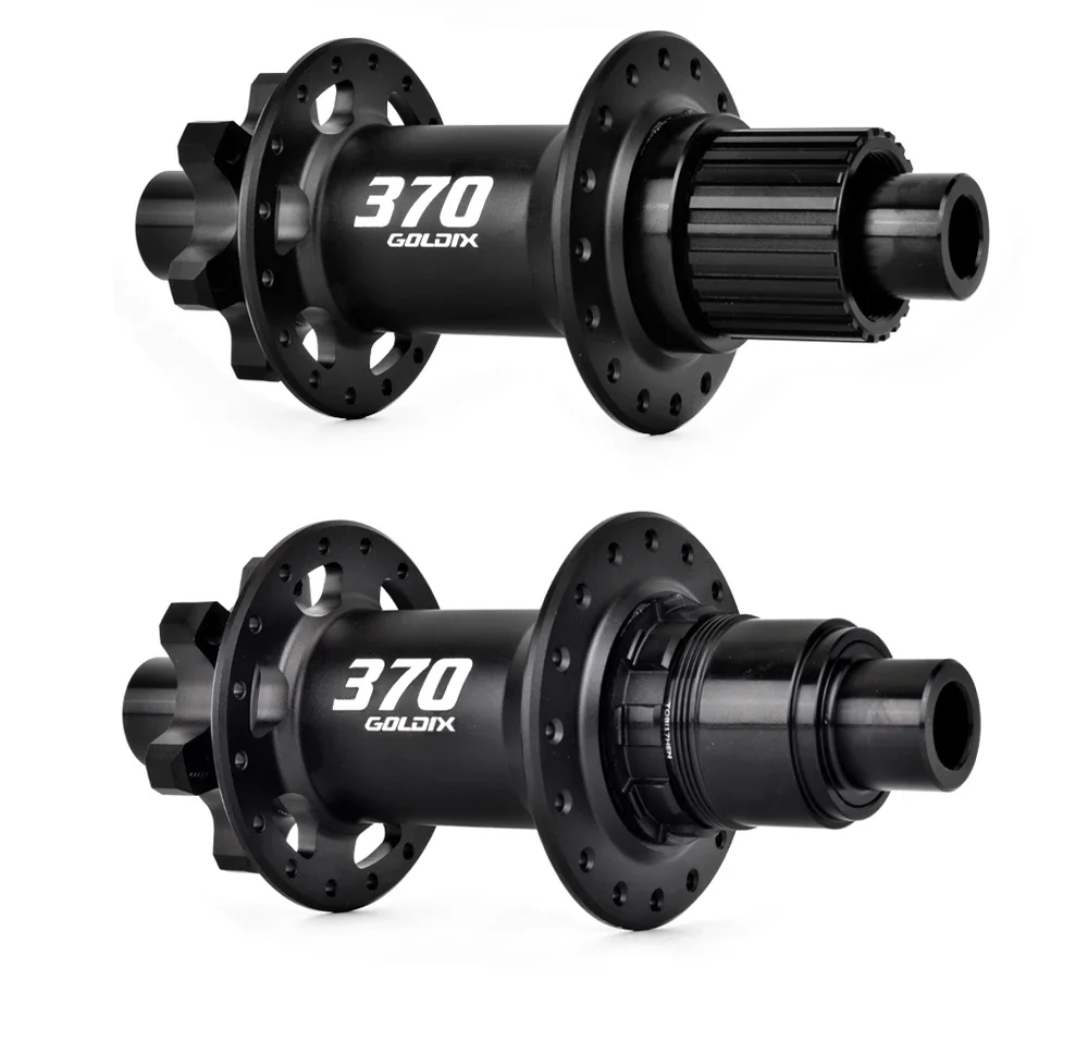 GOLDIX GDX370 32H Bicycle Hub Sealed Bearing 6-bolt Disc Brake J-Bend 32 Holes Ratchet 36T BOOST MTB Hub for Shimano SRAM