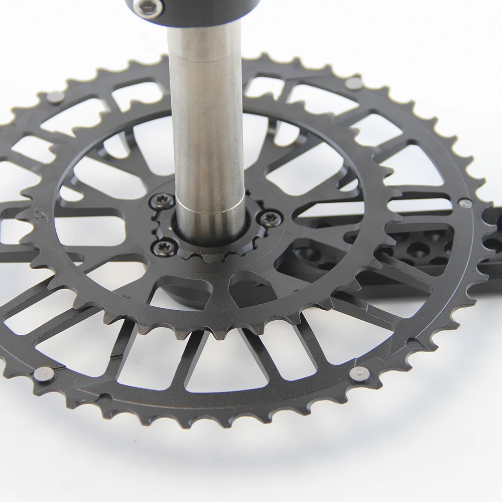 CRUZbike Road Bike Crank Crankset 155/160/165/170/ Crank 9/10/11/12 Speed Double Chainring 46-30/48-32T with Bottom Bracket