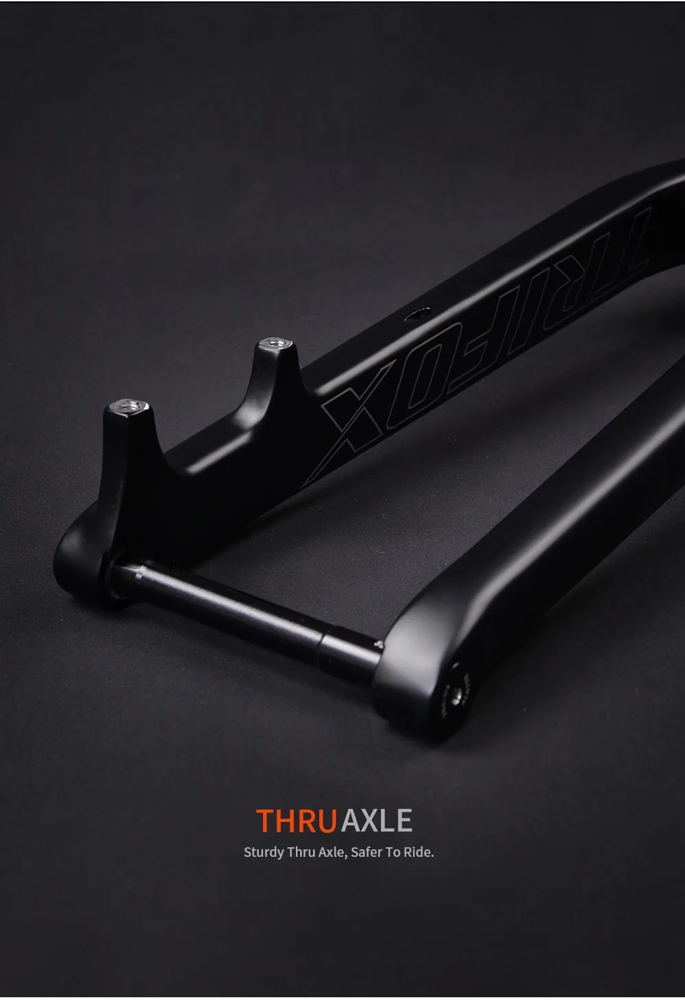 TRIFOX TMK200 29er Thru-Axle 15x110mm Carbon MTB Fork 1-1/8'-1-1/2' MTB Fork Carbon Fiber Fork MTB Accessories