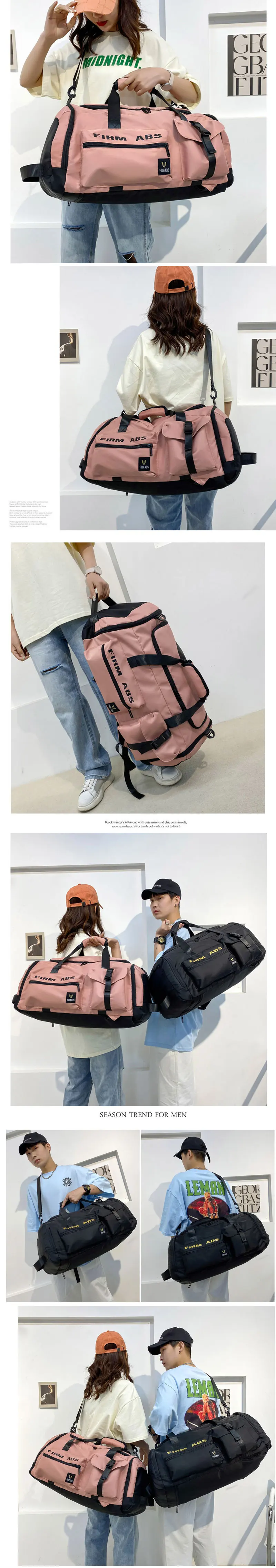 Gym Bag with Shoe Compartment Large Capacity Sport Fitness Duffle Bag Outdoor Travel Backpack Weekend Workout Tote for Men Women