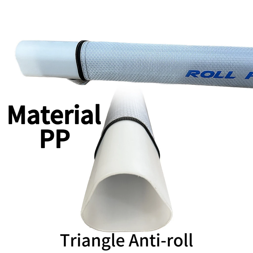ROLLFISH Portable Fishing Rod Storage Bag Triangle Anti-roll Waterproof Hard Shell 105cm 132cm 145cm Rod Storage Case Tube