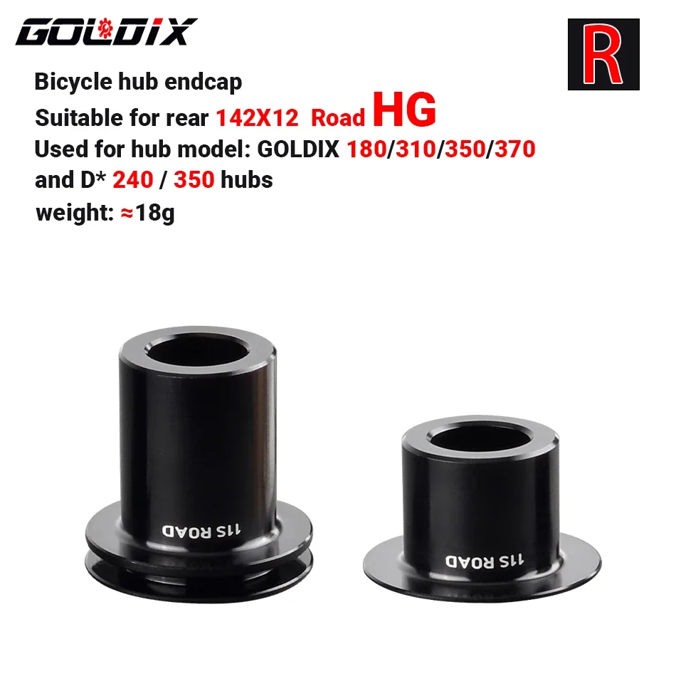GOLDIX Bicycle Hub Adapter QR/THRU Endcap 100X9 100X12 110X15 135X10 141X10 142X12 148X12 HG/XD/MS for MTB/Road Bike