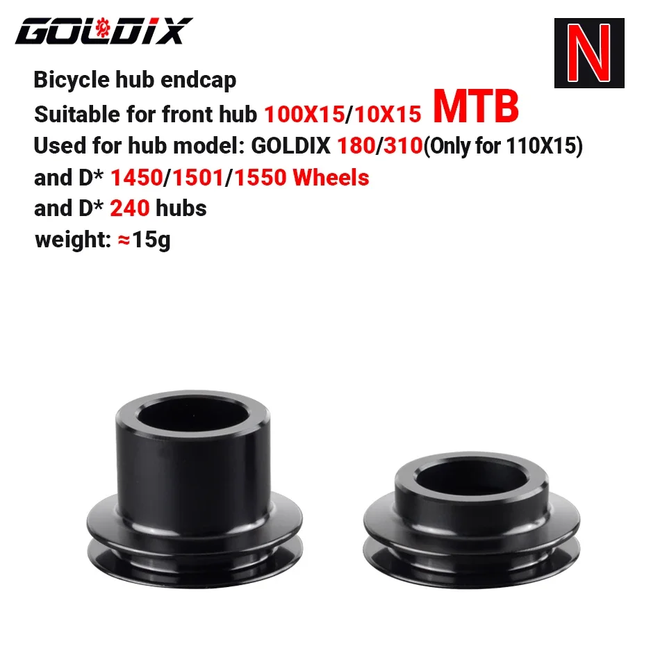 GOLDIX Bicycle Hub Adapter QR/THRU Endcap 100X9 100X12 110X15 135X10 141X10 142X12 148X12 HG/XD/MS for MTB/Road Bike
