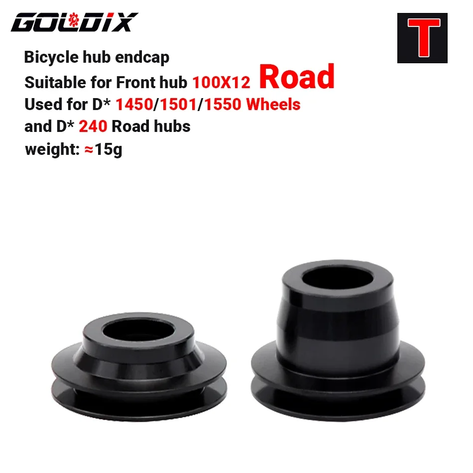 GOLDIX Bicycle Hub Adapter QR/THRU Endcap 100X9 100X12 110X15 135X10 141X10 142X12 148X12 HG/XD/MS for MTB/Road Bike