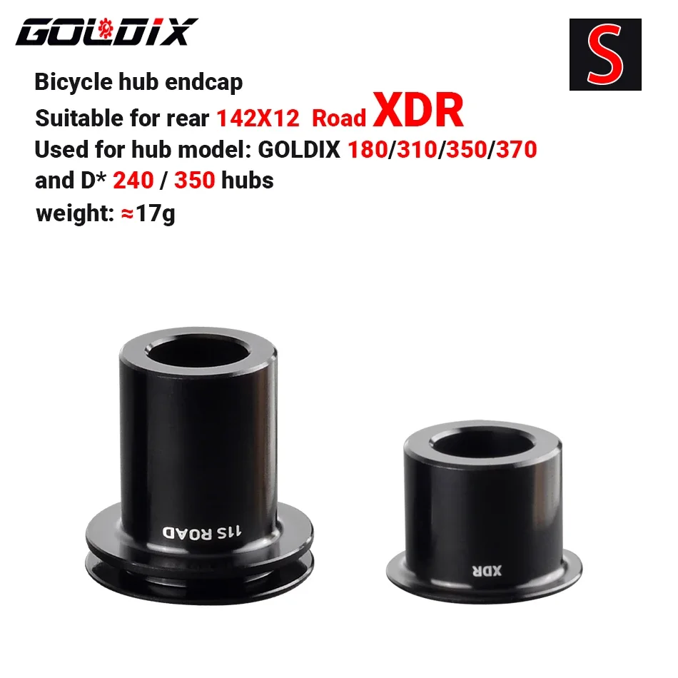 GOLDIX Bicycle Hub Adapter QR/THRU Endcap 100X9 100X12 110X15 135X10 141X10 142X12 148X12 HG/XD/MS for MTB/Road Bike
