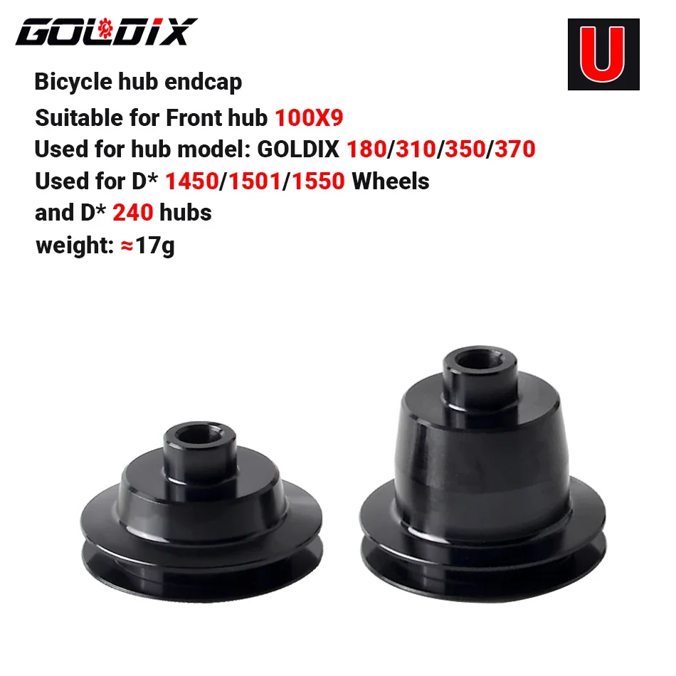 GOLDIX Bicycle Hub Adapter QR/THRU Endcap 100X9 100X12 110X15 135X10 141X10 142X12 148X12 HG/XD/MS for MTB/Road Bike