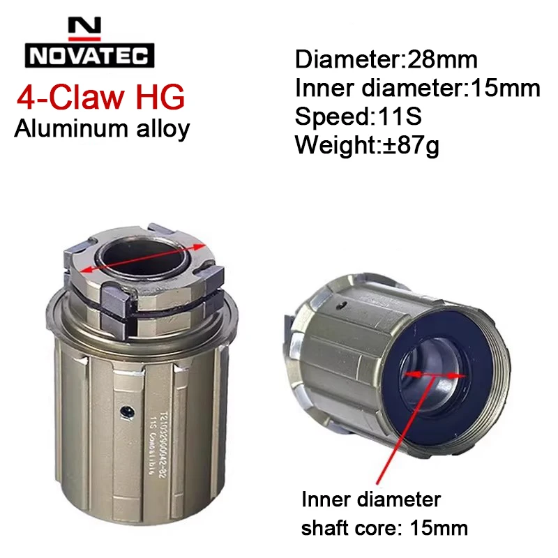 Original Novatec Cassette Body D792SB D412SB D041/042SB Bicycle Hub Aluminum Alloy Shiman 10S 11S Freehub
