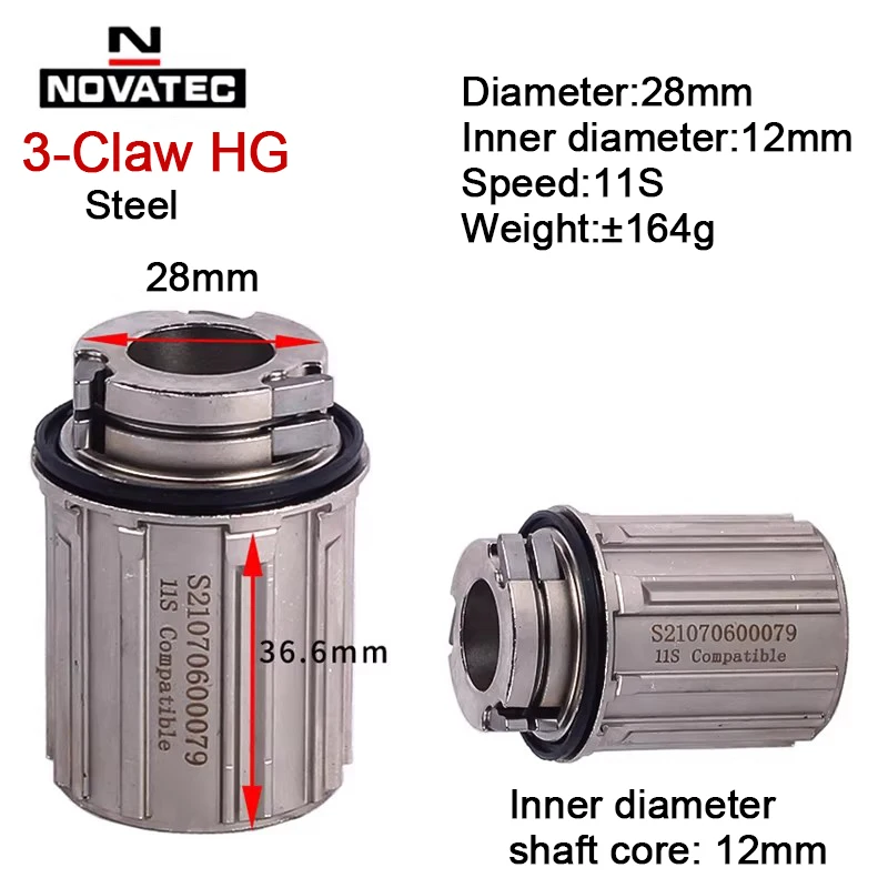 Original Novatec Cassette Body D792SB D412SB D041/042SB Bicycle Hub Aluminum Alloy Shiman 10S 11S Freehub