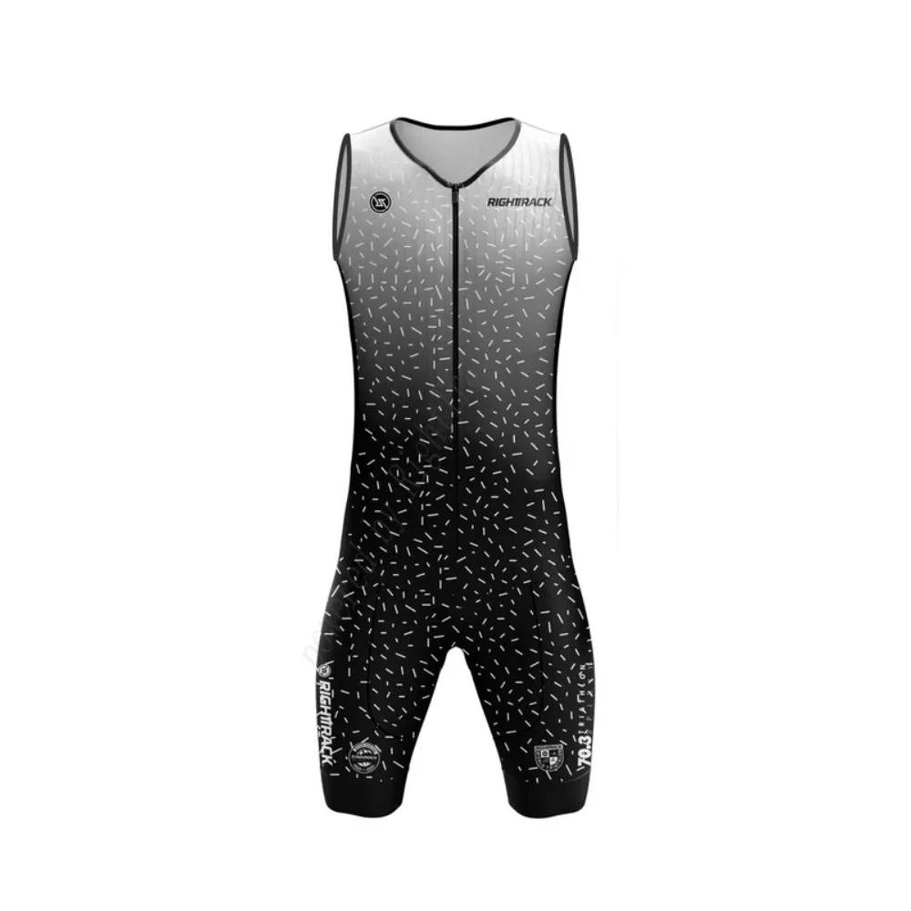 2024 New Mens Sleeveless Triathlon Race Clothing Roupa De Ciclismo Masculino Cycling Skinsuit Pro Team Swim/Run/Cycle Bodysuit