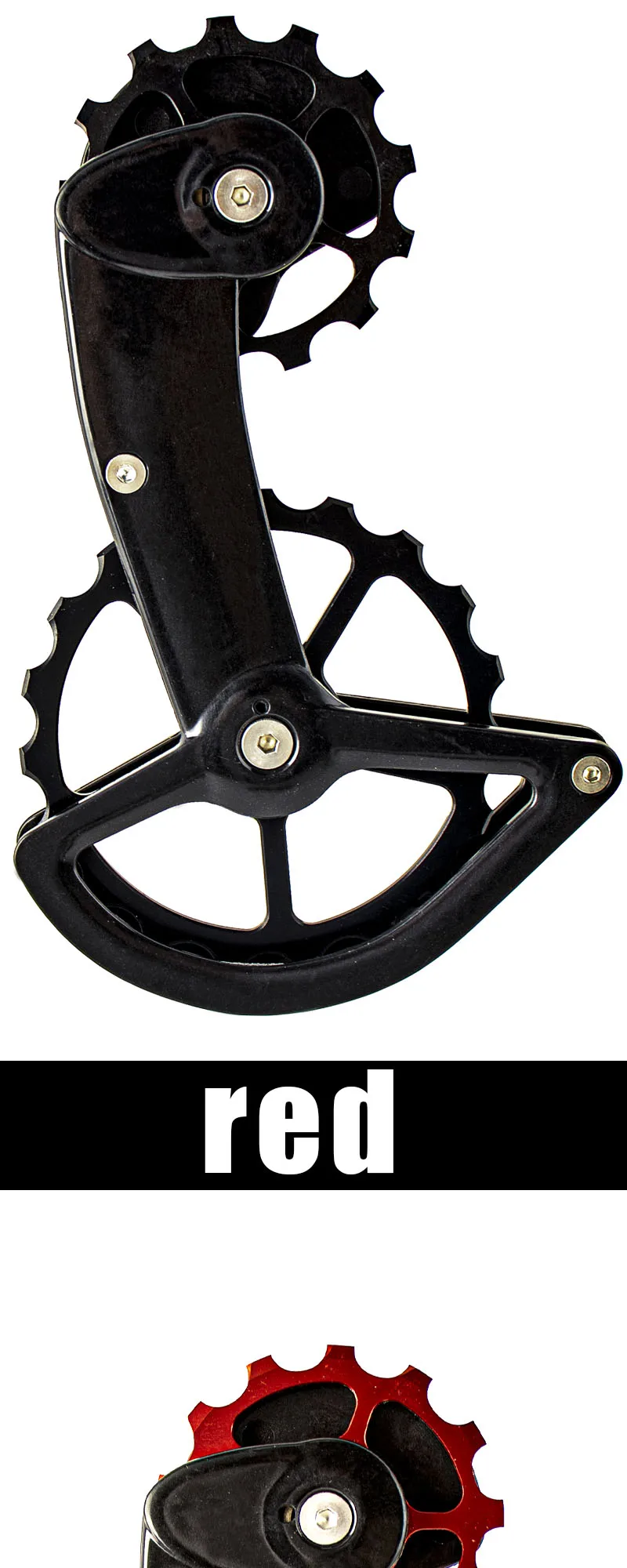 CS Bicycle Ceramic Peilin Carbon Oversized Jockey Pulley Rear Guide Wheel Derailleurs For Shimano R8000 R7000 105 FORCE RED AXS