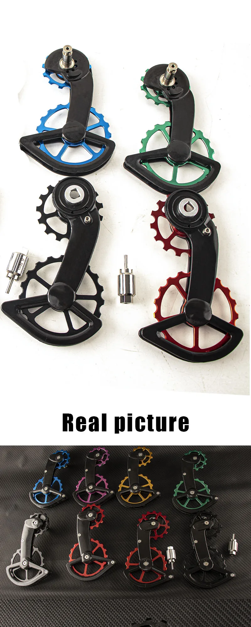 CS Bicycle Ceramic Peilin Carbon Oversized Jockey Pulley Rear Guide Wheel Derailleurs For Shimano R8000 R7000 105 FORCE RED AXS