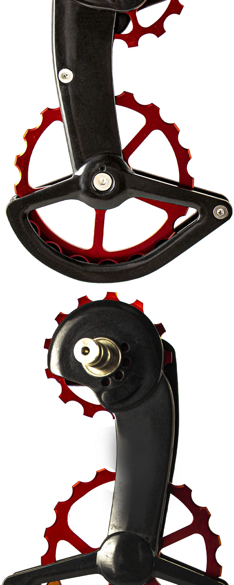 CS Bicycle Ceramic Peilin Carbon Oversized Jockey Pulley Rear Guide Wheel Derailleurs For Shimano R8000 R7000 105 FORCE RED AXS