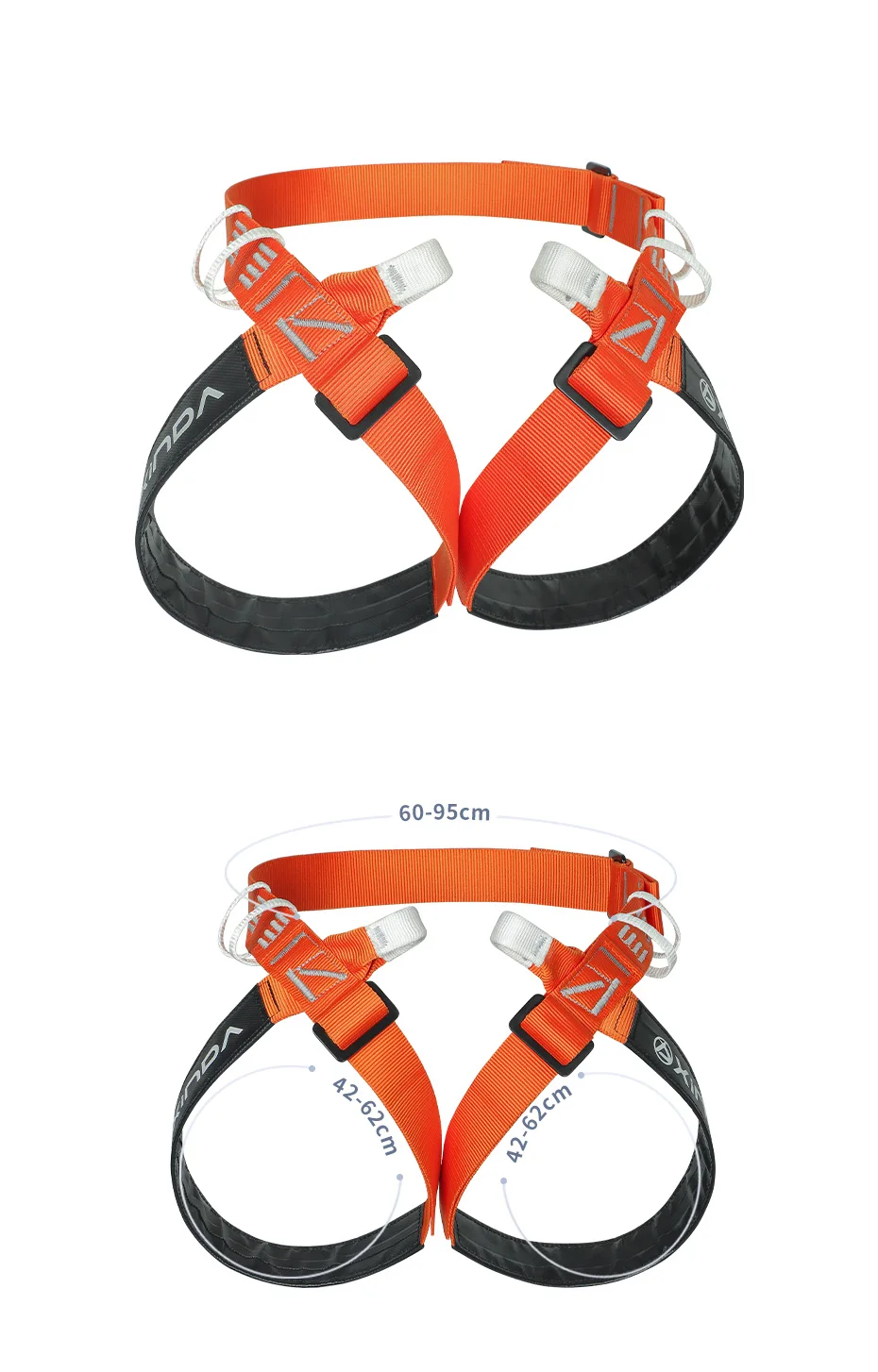 Xinda Outdoor Cave Exploration Safety Belt Fast Descent Rock Climbing Harness Ultra-light Simple Half-body Harness