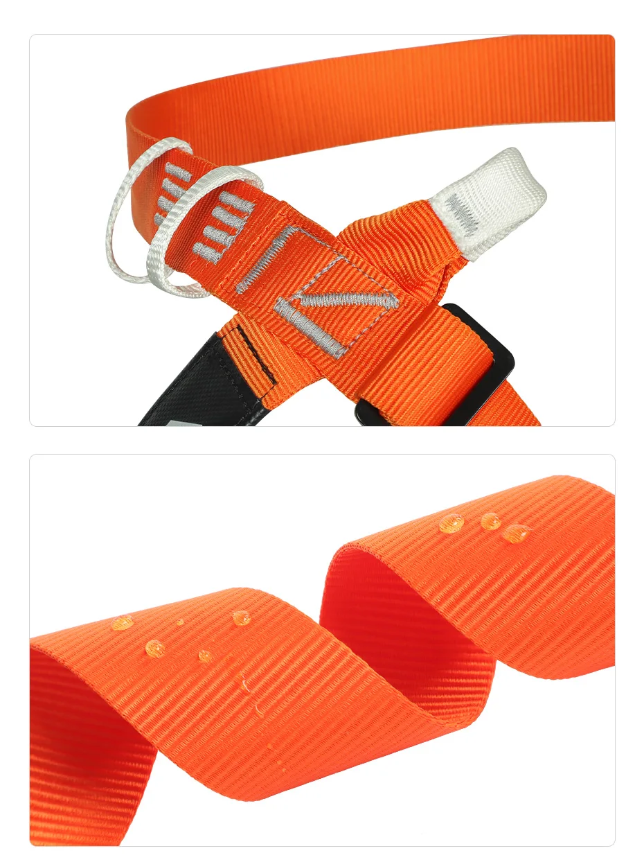 Xinda Outdoor Cave Exploration Safety Belt Fast Descent Rock Climbing Harness Ultra-light Simple Half-body Harness