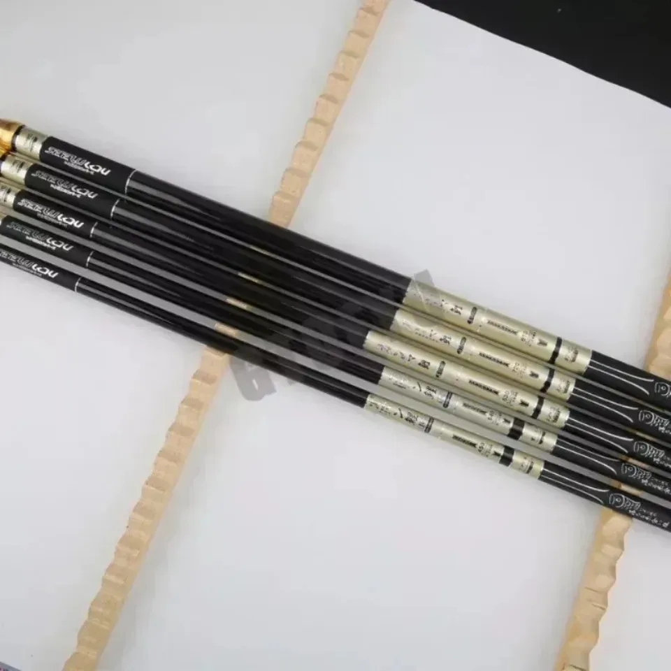 4.5M/5.4M/6.3M/7.2M/8.0M Adjust Position Super Light long Hard Carbon Fiber Hand Fishing Rod Telescopic Fishing Pole Stream