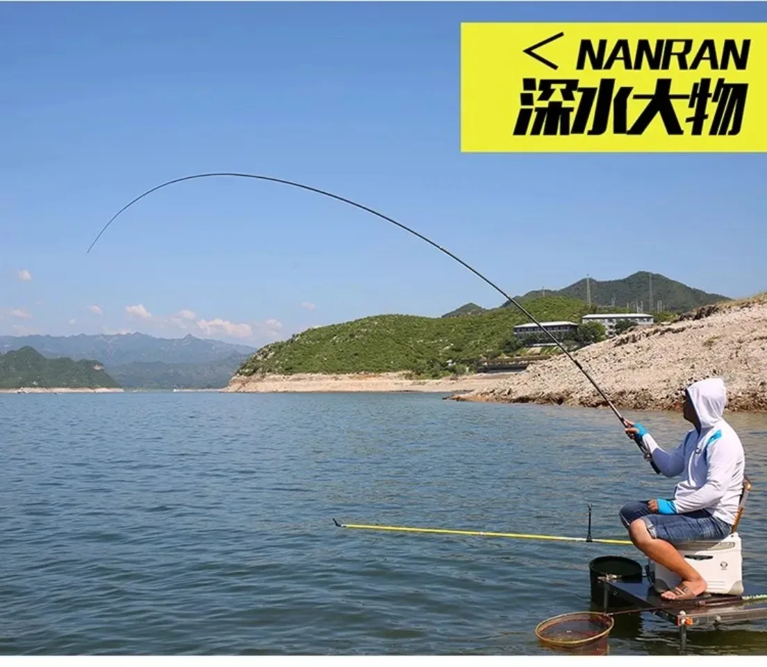 4.5M/5.4M/6.3M/7.2M/8.0M Adjust Position Super Light long Hard Carbon Fiber Hand Fishing Rod Telescopic Fishing Pole Stream
