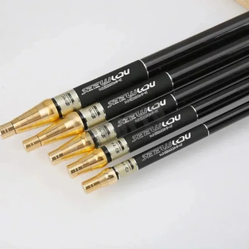 4.5M/5.4M/6.3M/7.2M/8.0M Adjust Position Super Light long Hard Carbon Fiber Hand Fishing Rod Telescopic Fishing Pole Stream