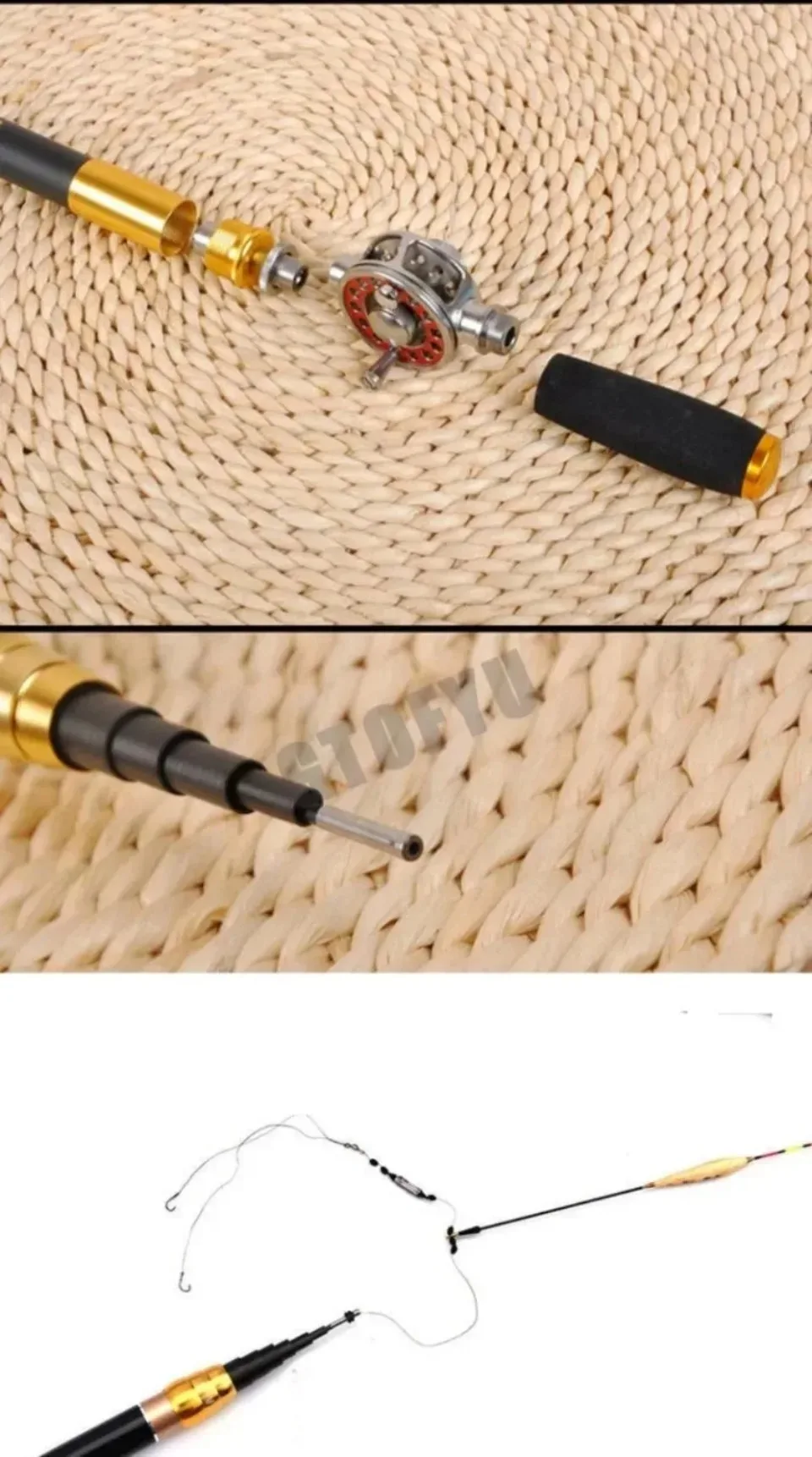 4.5M/5.4M/6.3M/7.2M/8.0M Adjust Position Super Light long Hard Carbon Fiber Hand Fishing Rod Telescopic Fishing Pole Stream