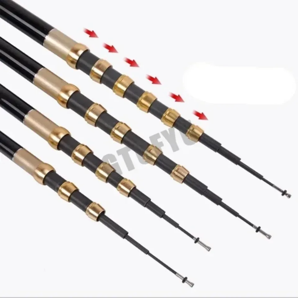 4.5M/5.4M/6.3M/7.2M/8.0M Adjust Position Super Light long Hard Carbon Fiber Hand Fishing Rod Telescopic Fishing Pole Stream