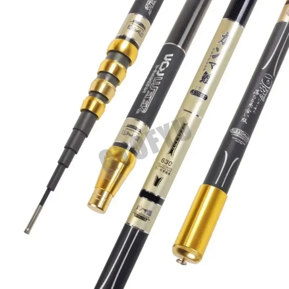 4.5M/5.4M/6.3M/7.2M/8.0M Adjust Position Super Light long Hard Carbon Fiber Hand Fishing Rod Telescopic Fishing Pole Stream