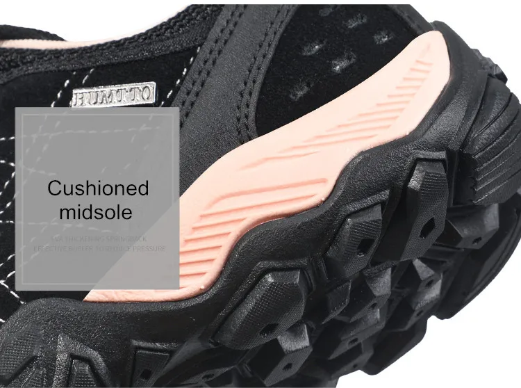 HUMTTO Shoes for Women Winter Waterproof Hiking Shoes Luxury Designer Climbing Trekking Boots Womens 2022 Leather Woman Sneakers
