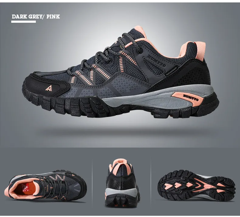 HUMTTO Shoes for Women Winter Waterproof Hiking Shoes Luxury Designer Climbing Trekking Boots Womens 2022 Leather Woman Sneakers