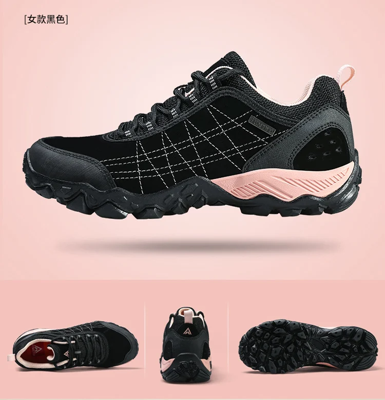 HUMTTO Shoes for Women Winter Waterproof Hiking Shoes Luxury Designer Climbing Trekking Boots Womens 2022 Leather Woman Sneakers