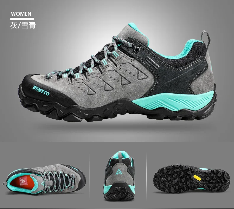 HUMTTO Shoes for Women Winter Waterproof Hiking Shoes Luxury Designer Climbing Trekking Boots Womens 2022 Leather Woman Sneakers