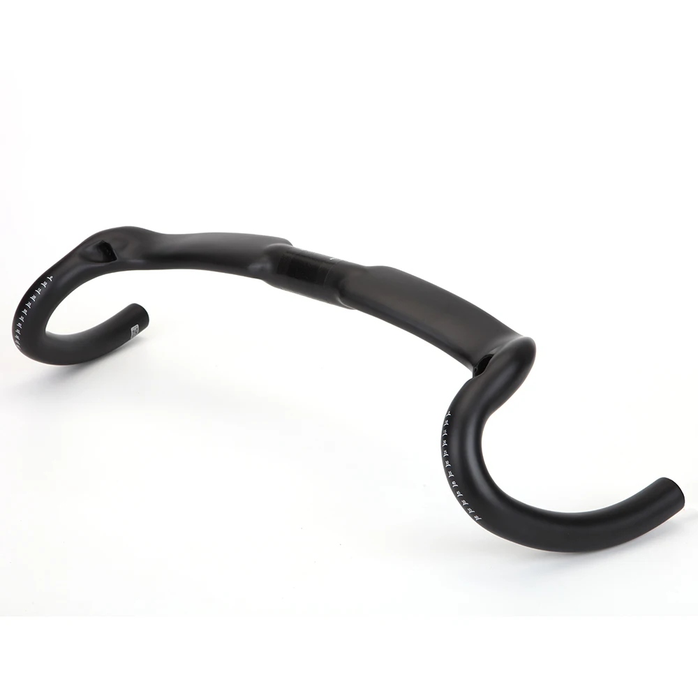 2022 NEW Carbon Fiber Gravel Mountain Bike Handlebar Road Bicycle Handlebars Half Internal Cable Routing Accessories 30 degrees