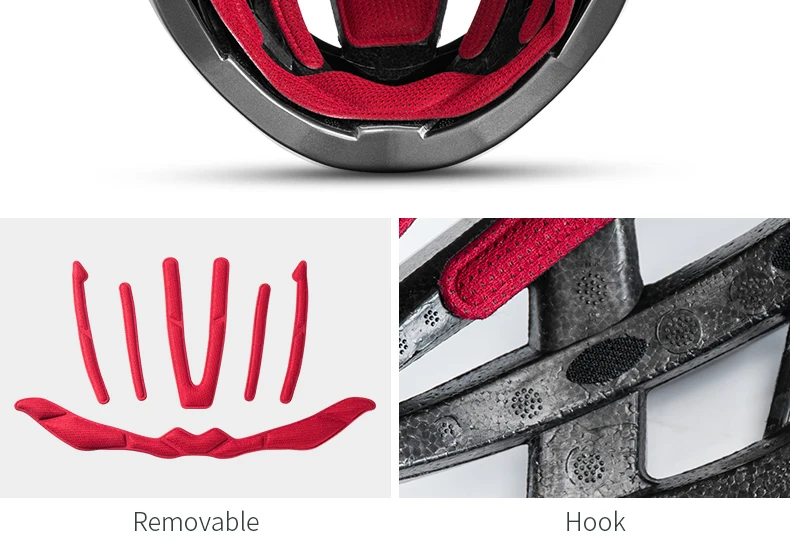 ROCKBROS Bicycle Helmet Breathable Ultralight Integrally-Molded Unisex Shockproof Adjustable Road Bike Helmet Cycling Equipment