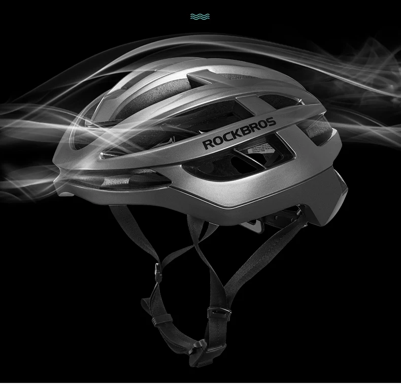 ROCKBROS Bicycle Helmet Breathable Ultralight Integrally-Molded Unisex Shockproof Adjustable Road Bike Helmet Cycling Equipment