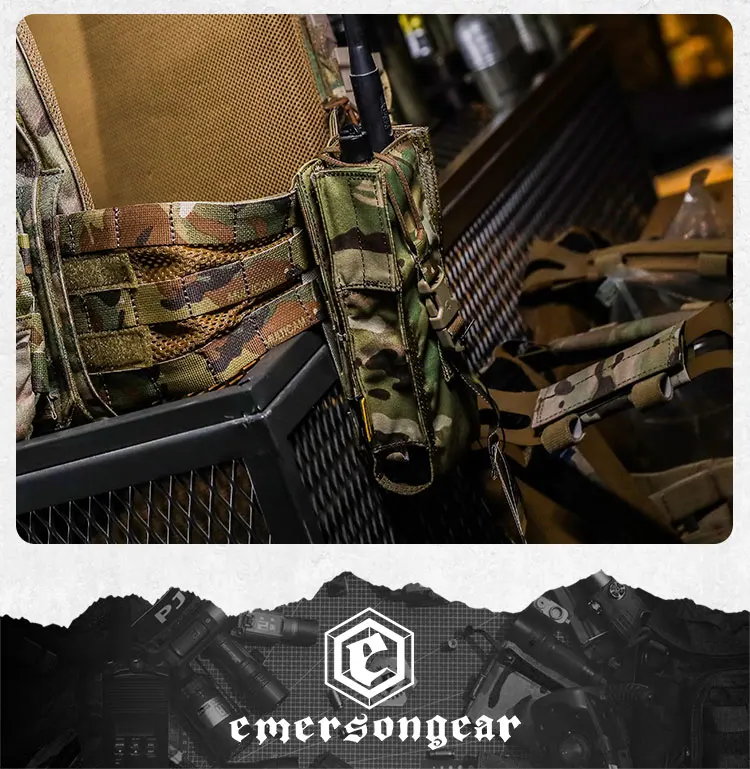 Emersongear For PRC148/152 Radio Pouch Molle Purposed Bag Outdoor Hunting Radio Vest Pocket Training Trekking Nylon EM8350