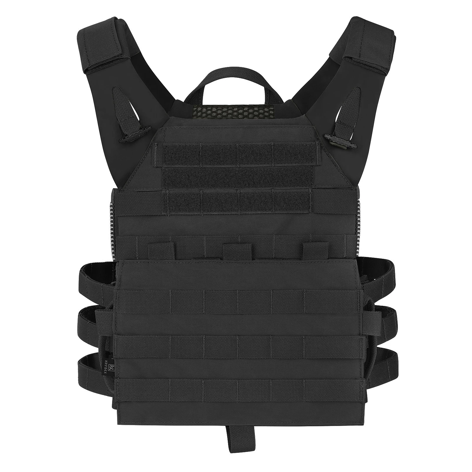 KRYDEX 500D Tactical JPC 2 Vest Jumper Plate Carrier MOLLE Front Flap Panel Backpack Combat Hunting Ranger Green Vest