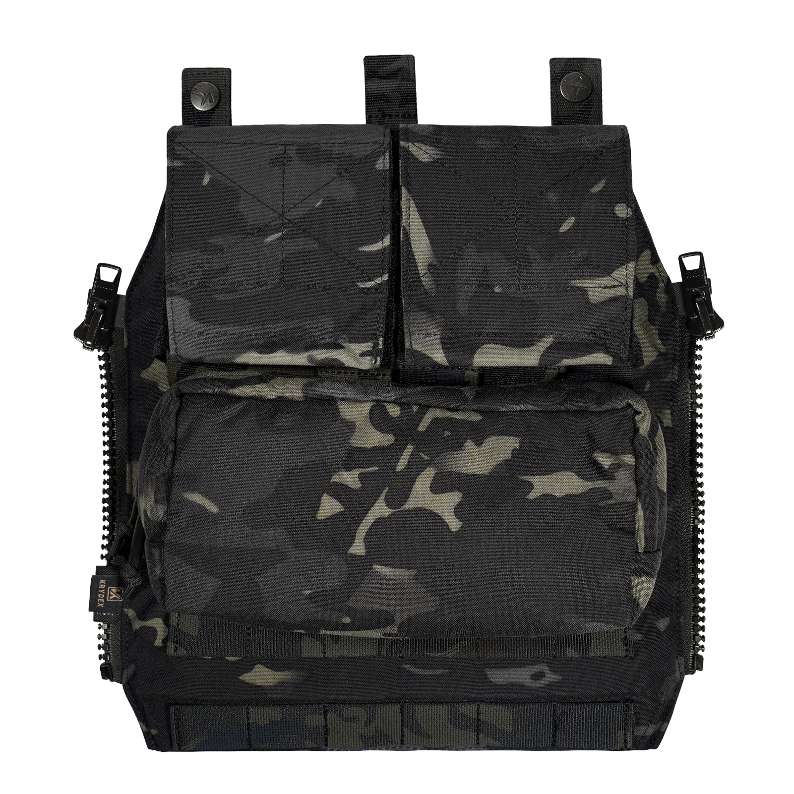 KRYDEX 500D Tactical JPC 2 Vest Jumper Plate Carrier MOLLE Front Flap Panel Backpack Combat Hunting Ranger Green Vest