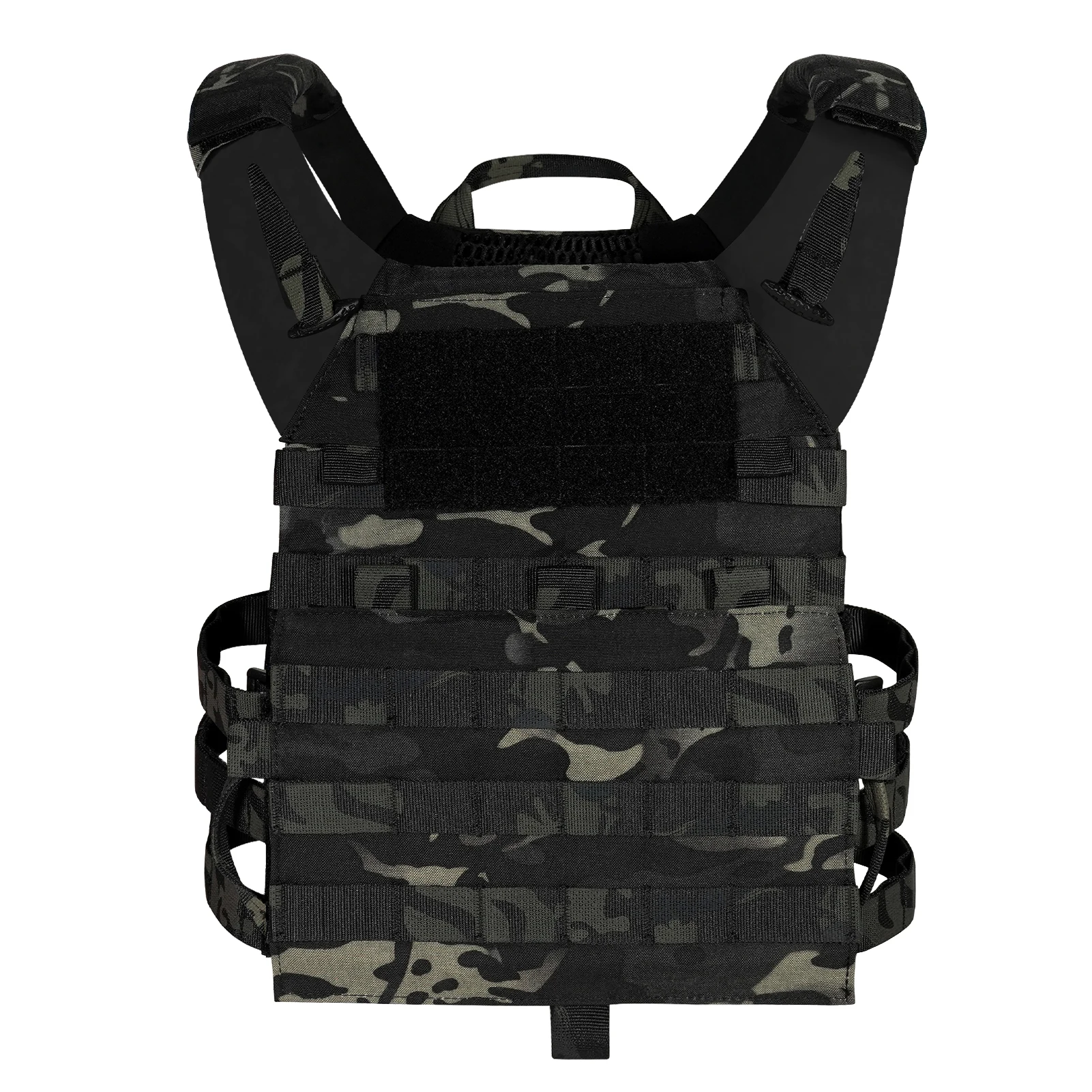 KRYDEX 500D Tactical JPC 2 Vest Jumper Plate Carrier MOLLE Front Flap Panel Backpack Combat Hunting Ranger Green Vest