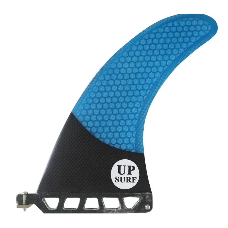6/7/8/9 Inch Longboard Fin Center Fin Single Tab Honeycomb Fiberglass Fins Surfboard For Sup Paddle Barbatanas De Surf Masculino