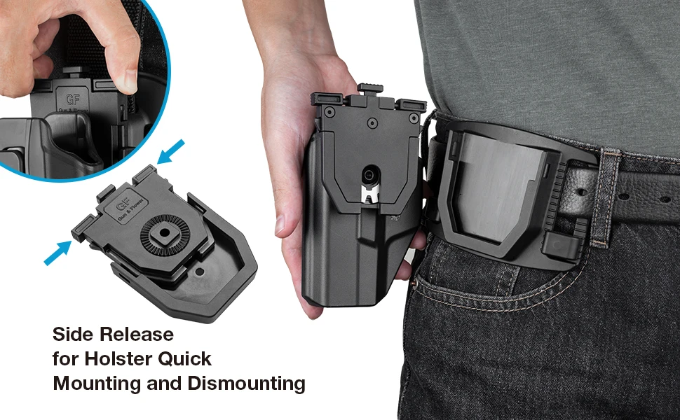 Universal OWB Holster Fit Beretta/Taurus/EAA/IWI/HK/Ruger/Springfield/CZ.Outside Waistband Carry Holster Index Finger