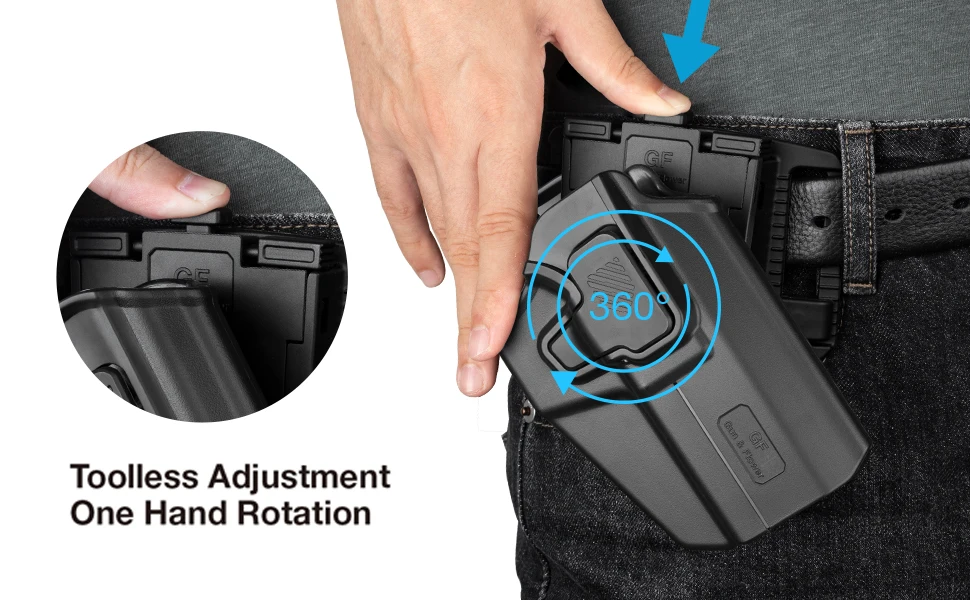 Universal OWB Holster Fit Beretta/Taurus/EAA/IWI/HK/Ruger/Springfield/CZ.Outside Waistband Carry Holster Index Finger