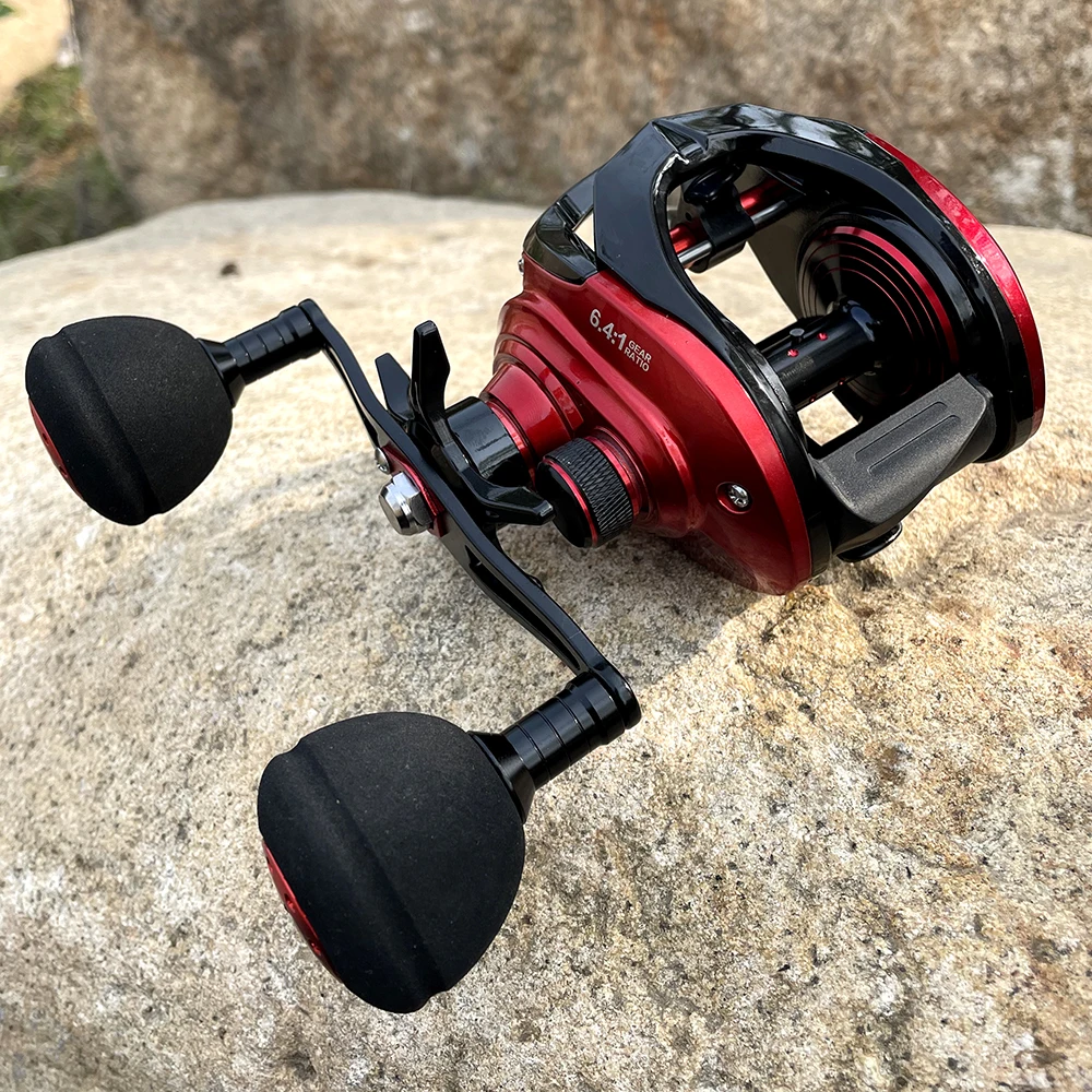 REEL 15 Kg Professional Fishing Reels Baitcast Reels Big Game Baitcasting Jigging Fishing 8+1 BB 6.4:1 Magnetic Brake Sea Bass