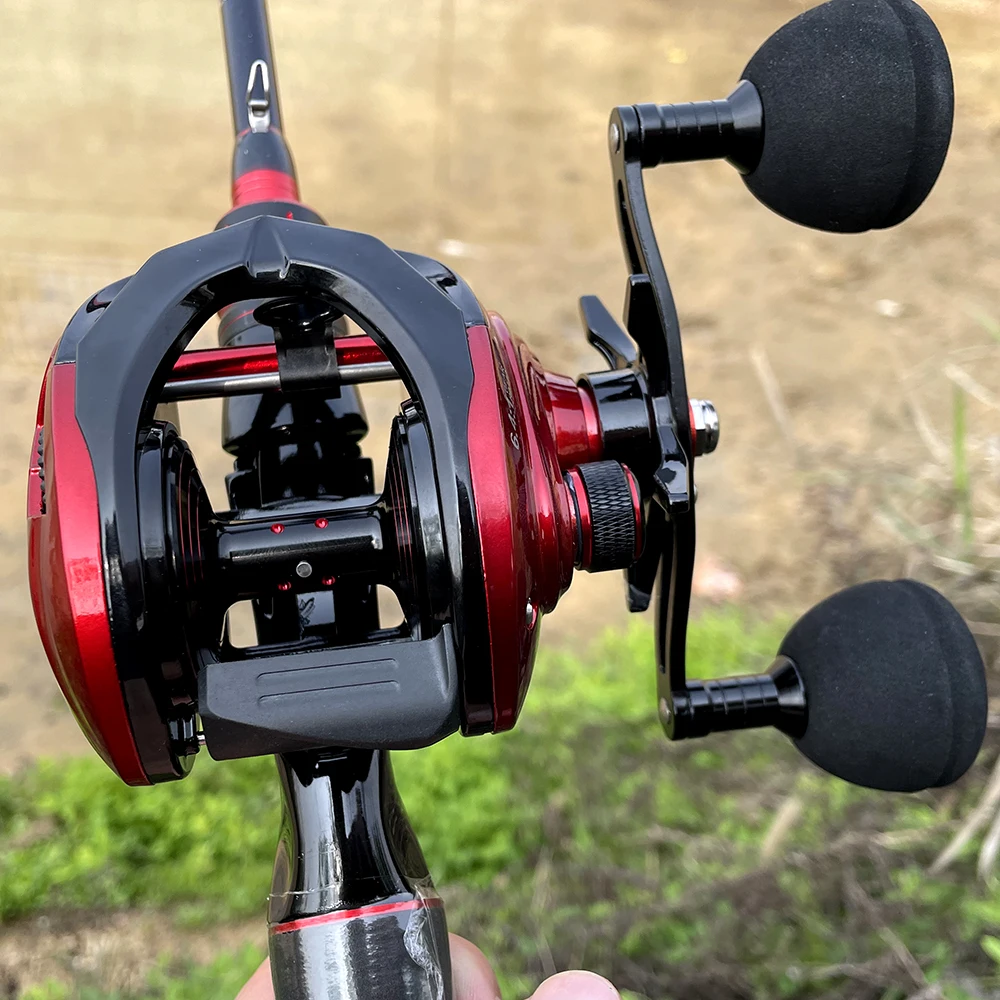 REEL 15 Kg Professional Fishing Reels Baitcast Reels Big Game Baitcasting Jigging Fishing 8+1 BB 6.4:1 Magnetic Brake Sea Bass