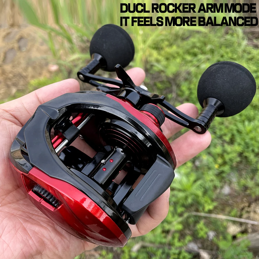REEL 15 Kg Professional Fishing Reels Baitcast Reels Big Game Baitcasting Jigging Fishing 8+1 BB 6.4:1 Magnetic Brake Sea Bass