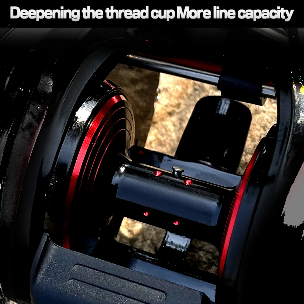 REEL 15 Kg Professional Fishing Reels Baitcast Reels Big Game Baitcasting Jigging Fishing 8+1 BB 6.4:1 Magnetic Brake Sea Bass