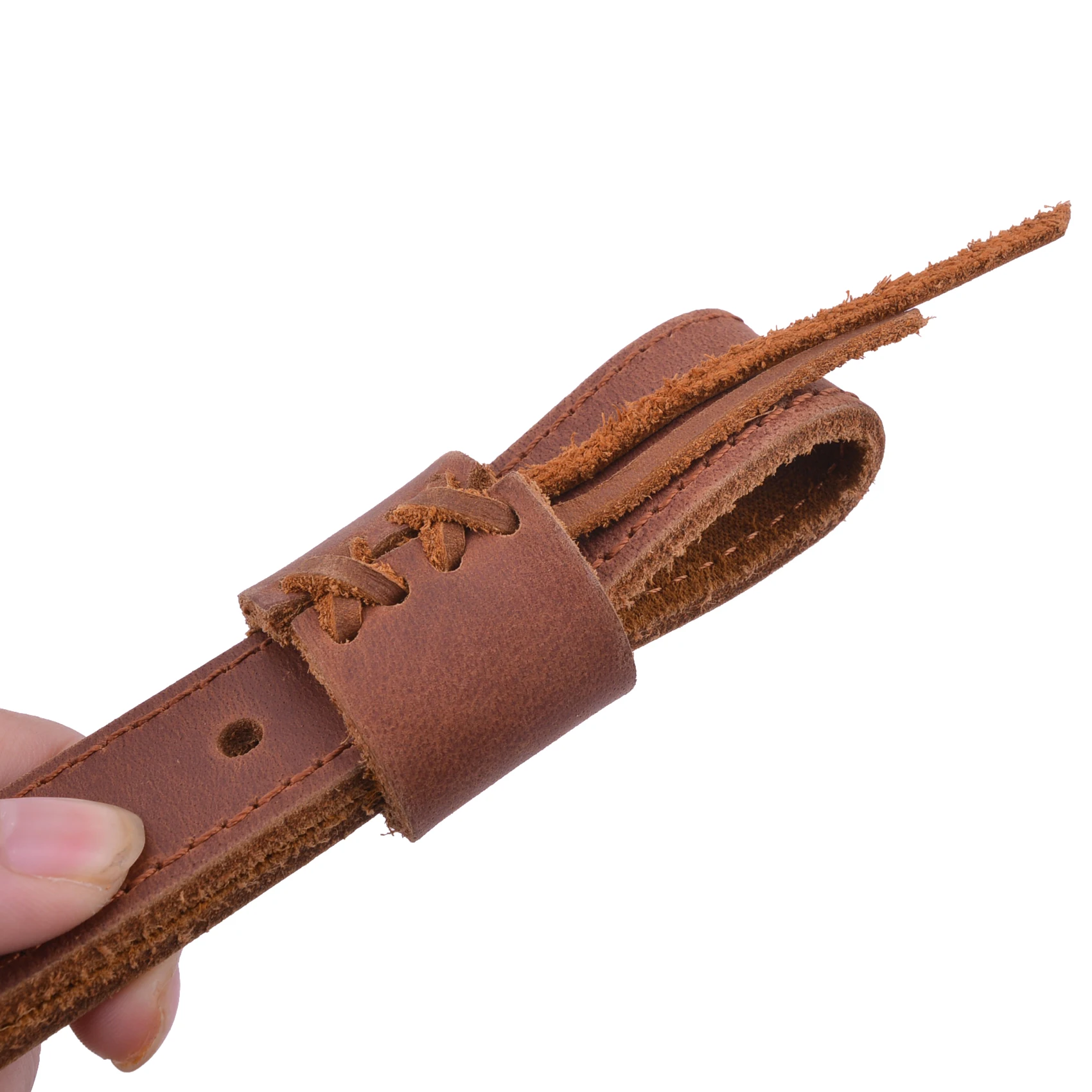 Vintage Leather Rifle Sling Adjustable Hunting Gun Shoulder Straps