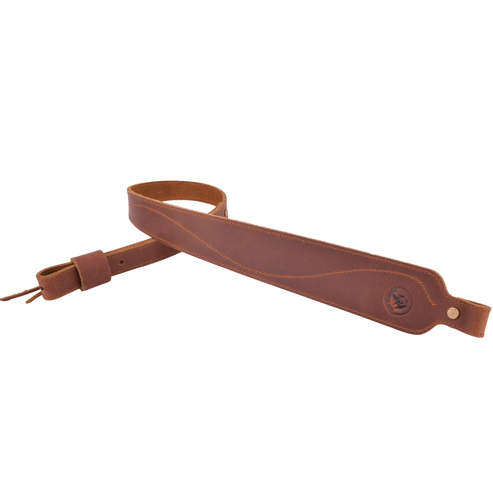 Vintage Leather Rifle Sling Adjustable Hunting Gun Shoulder Straps